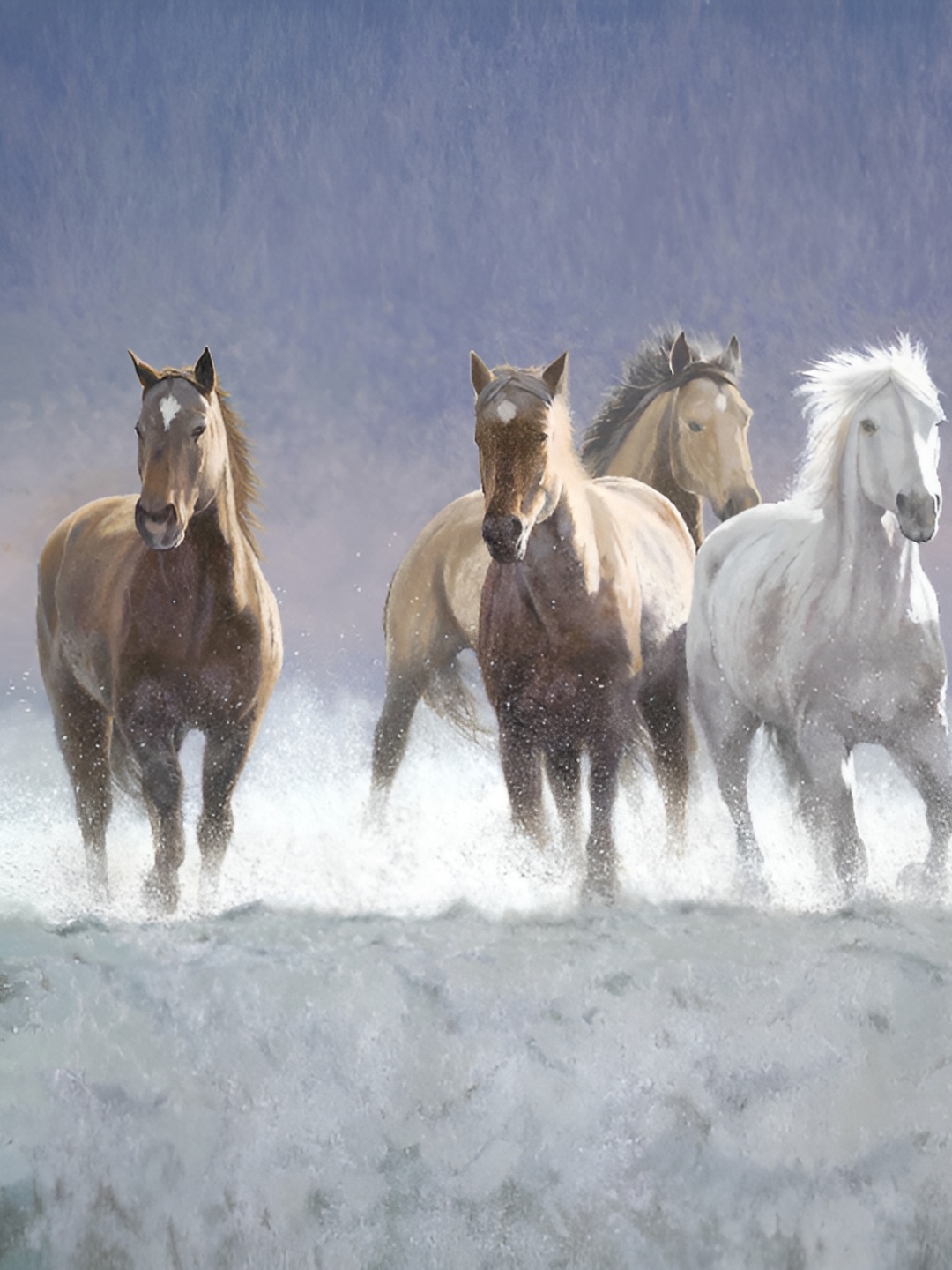

Wallpics Blue & Brown Printed High Quality Fully Waterproof Poster