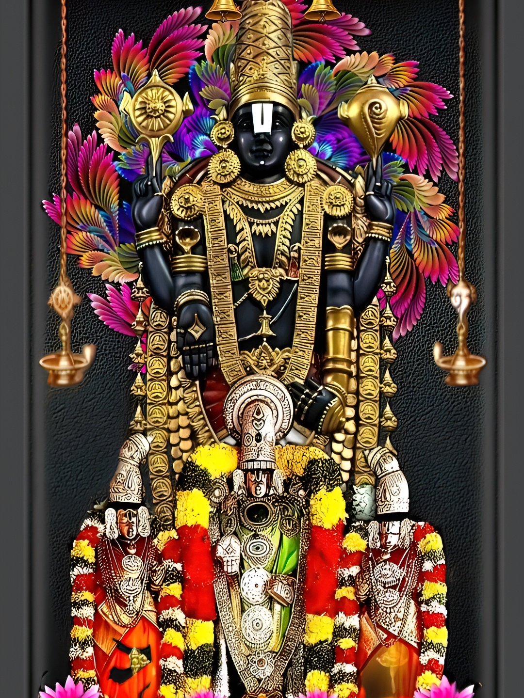 

Wallpics Black & Red Religious Wall Poster