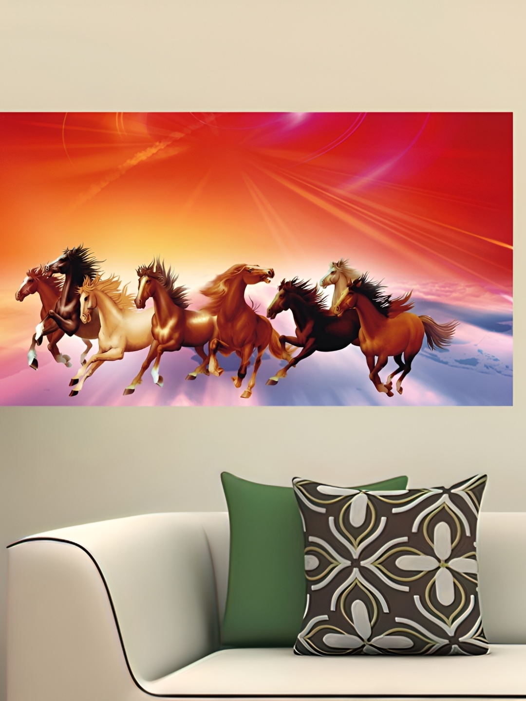 

Wallpics Brown & Red Printed High Quality Fully Waterproof Wall Sticker