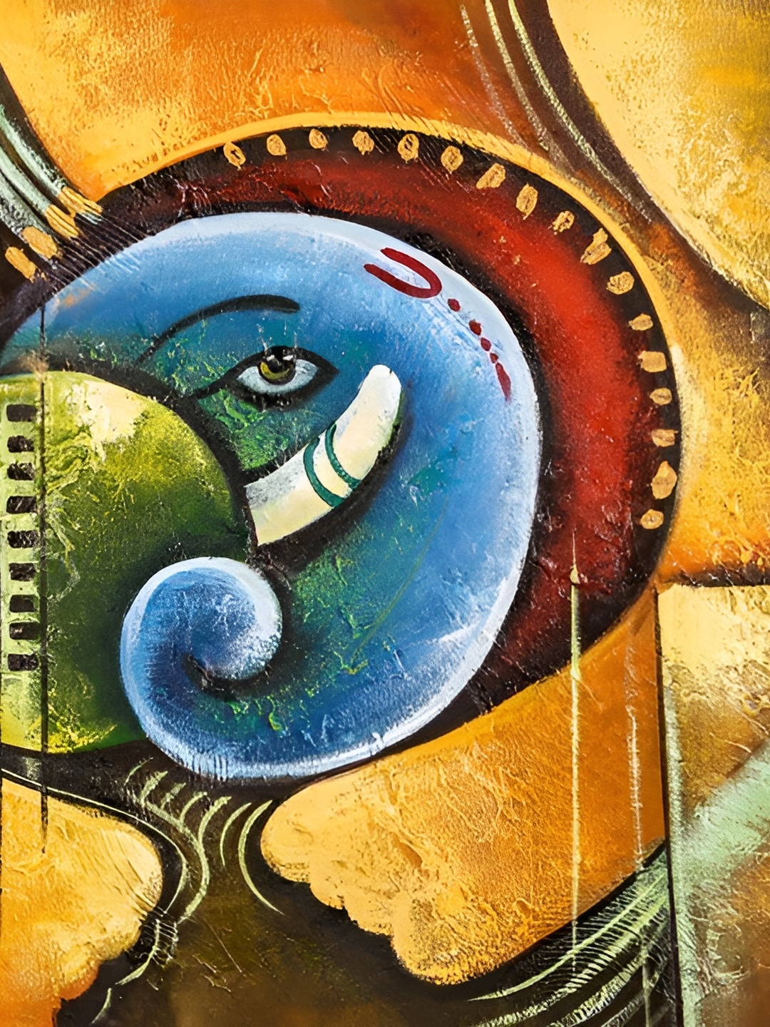 

Wallpics Brown & Blue Religious Wall Poster