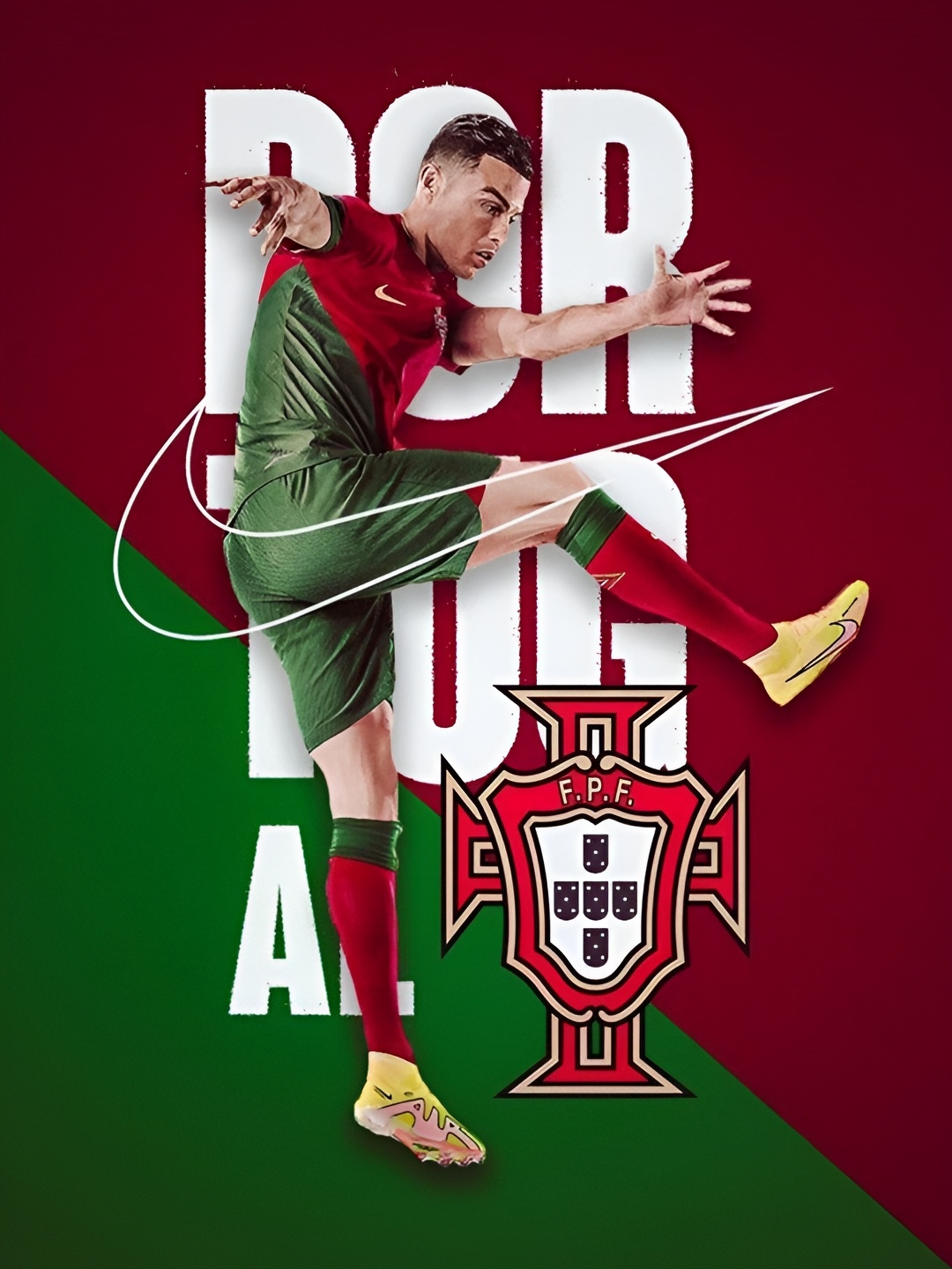 

Wallpics Red & Green Printed Waterproof Wall Sticker