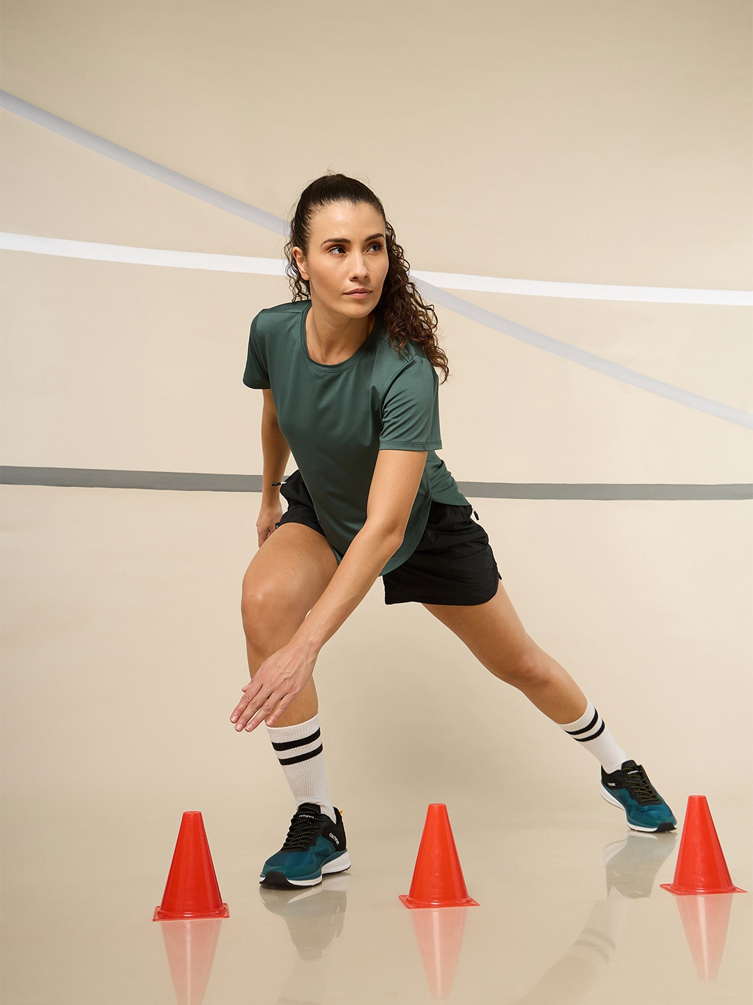 

Cultsport Round Hem Full Range T-shirt, Teal