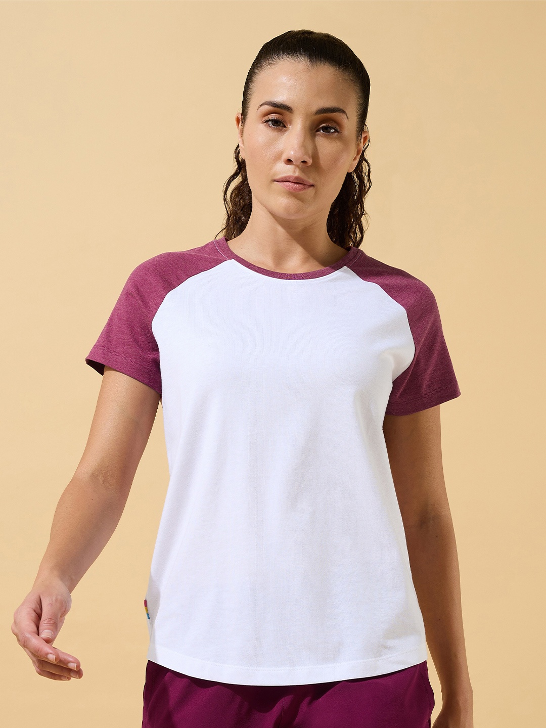 

CULT Ringer Colour Block T-shirt, White