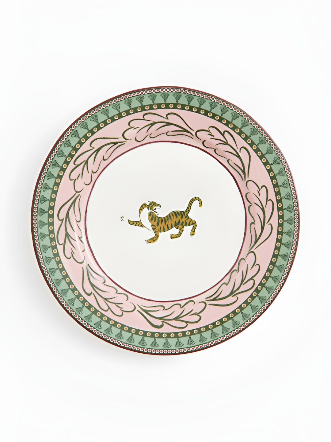 

H&M Green & White Porcelain Plate