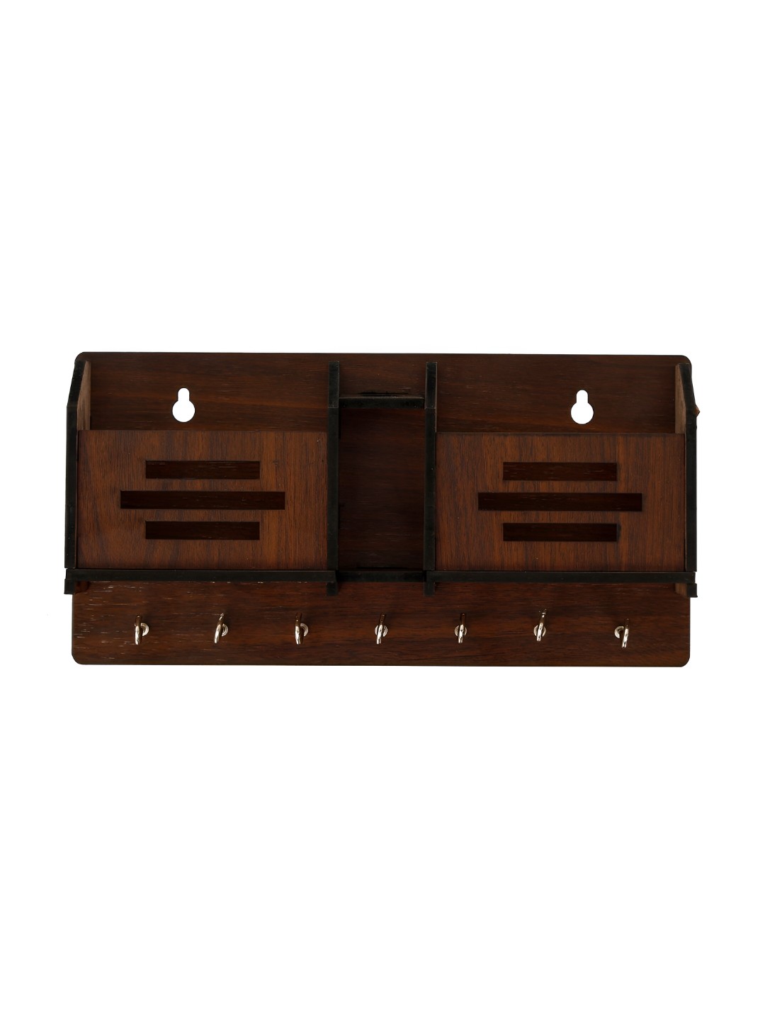 

Craft Smith Brown Wooden 7 Hook Key Holders