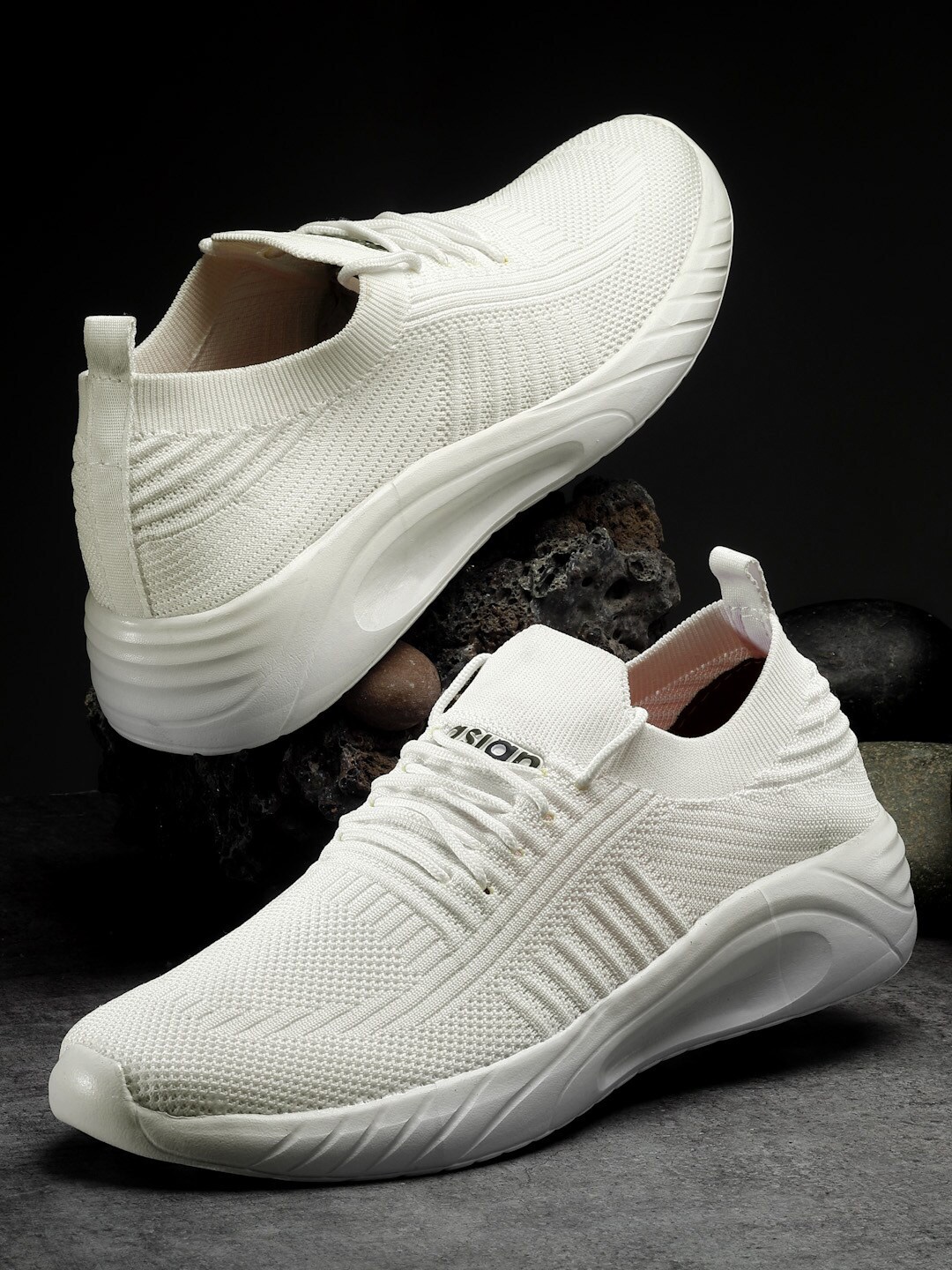 

ASIAN Men STORM-12N Mesh Running Shoes, White