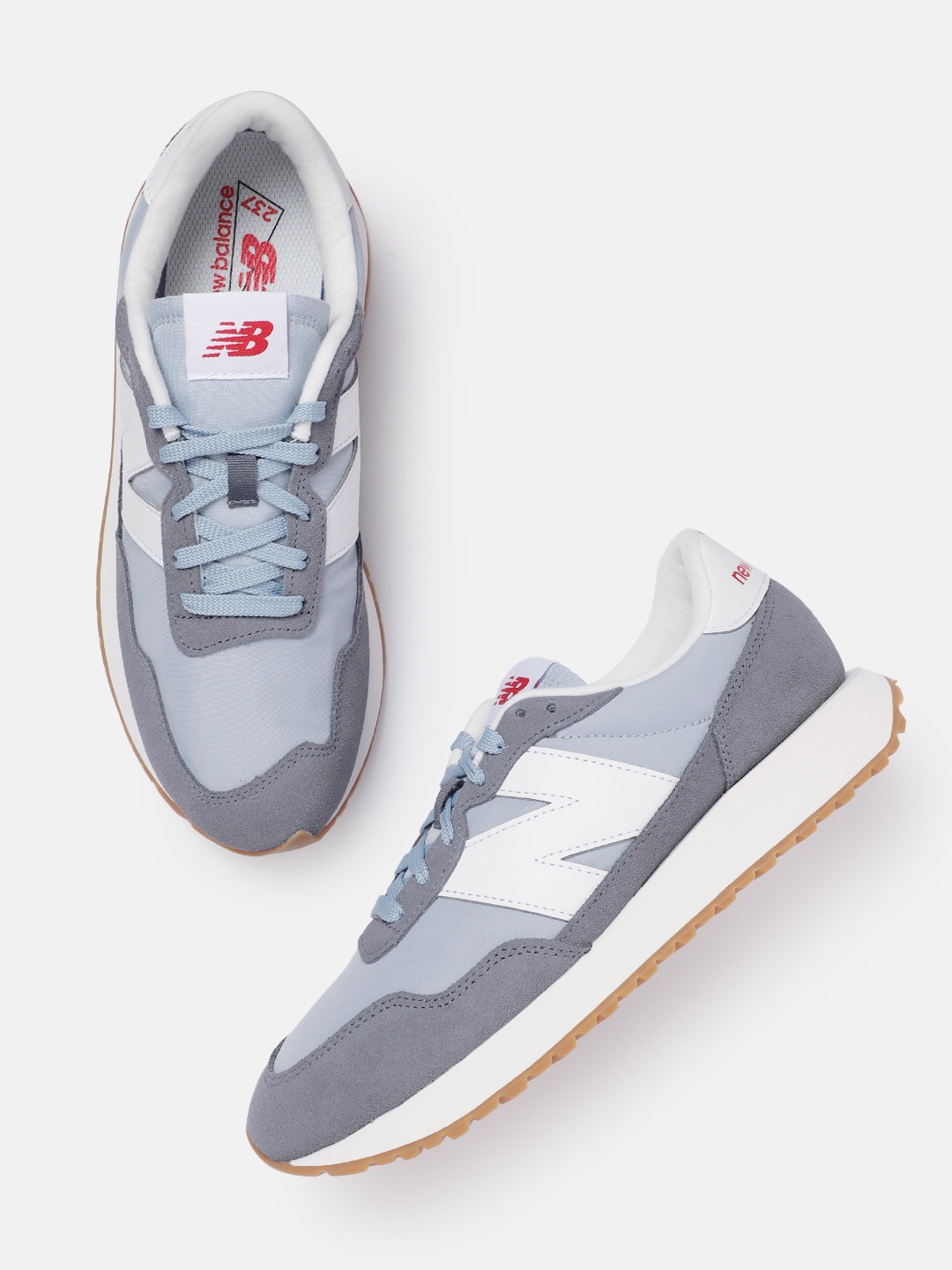 

New Balance Men 237 Round-Toe Brand Logo Detail Everyday Sneakers, Blue
