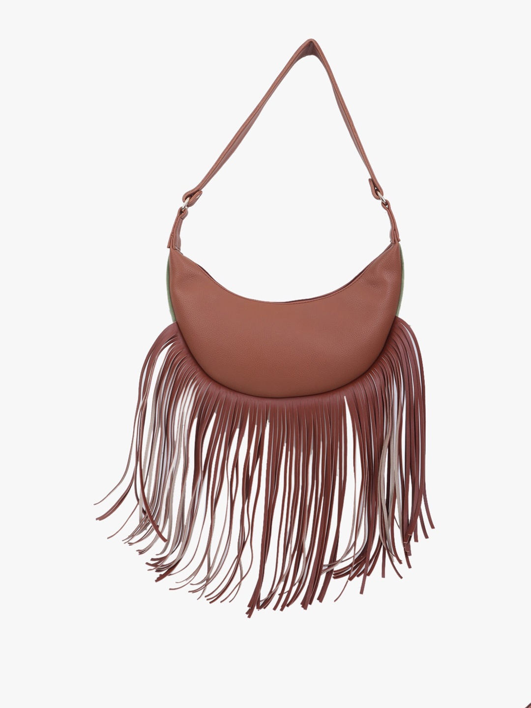 

BAGGATE Swagger Hobo Bag With Tasselled, Brown