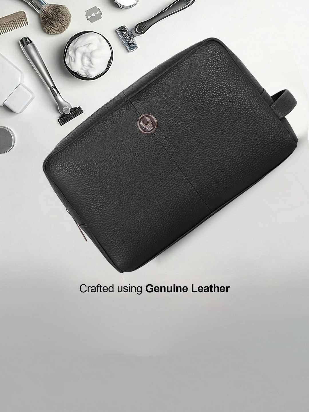 

WildHorn Leather Travel Toiletry Kit - Black