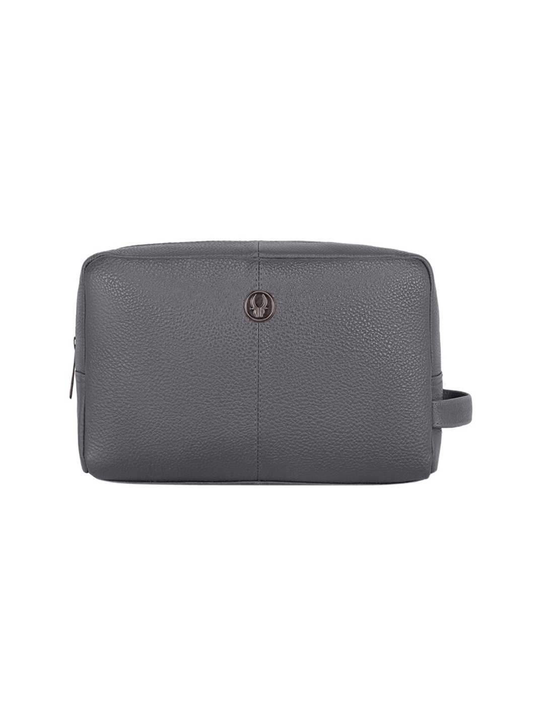 

WildHorn Leather Toiletry Travel Bag, Grey