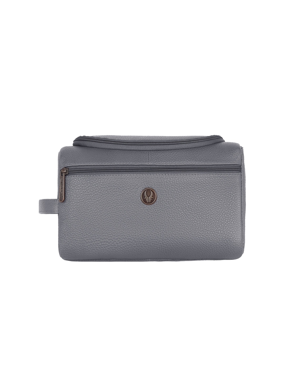 

WildHorn Leather Toiletry Travel Bag, Grey