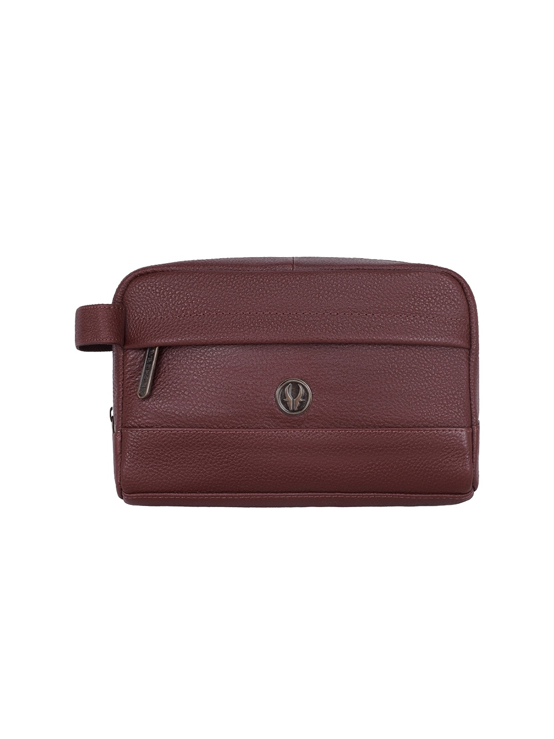 

WildHorn Textured Leather Toiletry Travel Bag, Maroon