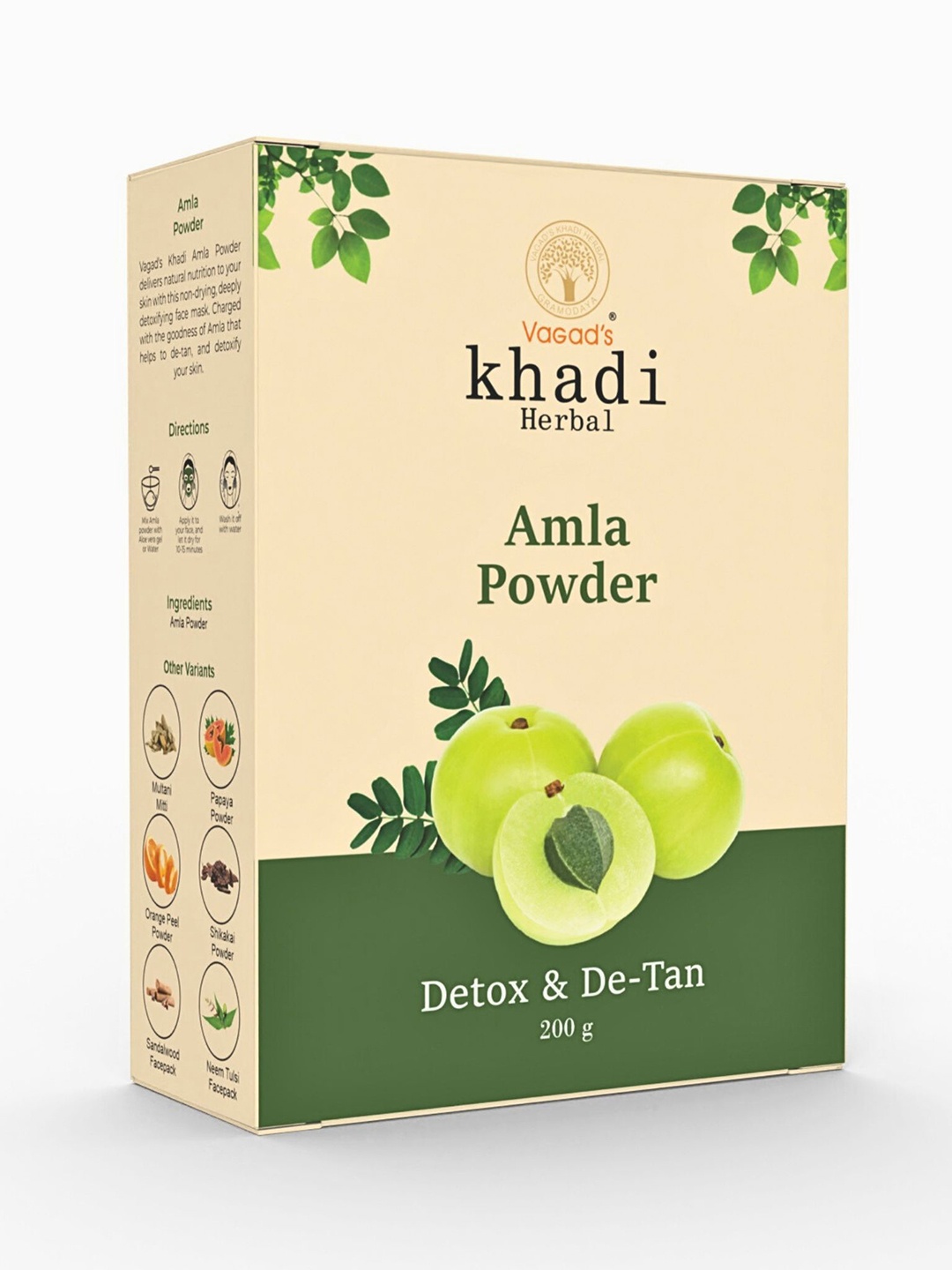 

Vagads Khadi Amla Powder For Hair Growth - 200g, Green