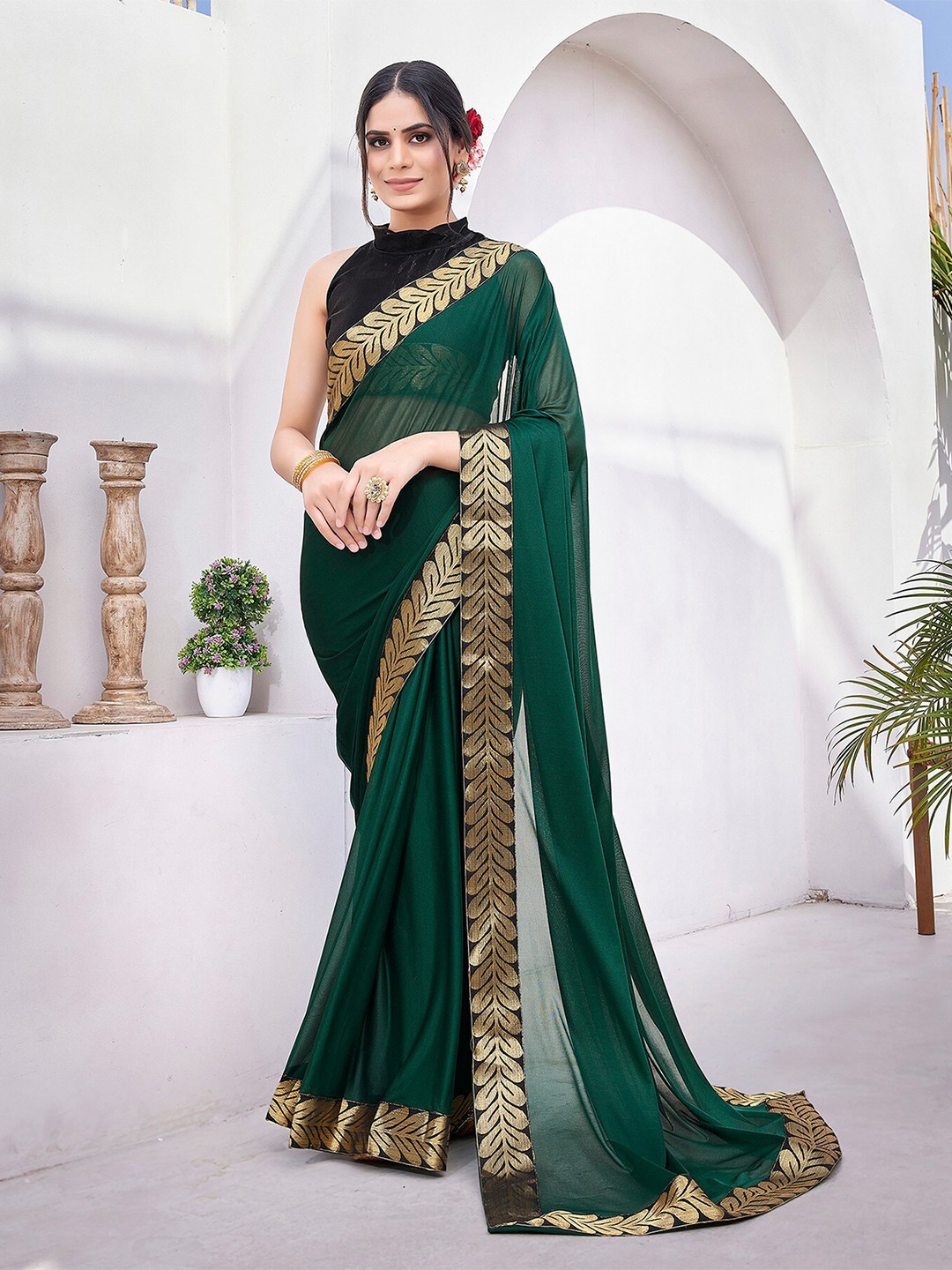 

KALINI Saree, Green