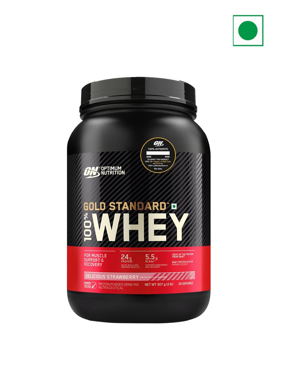 

Optimum Nutrition WGS - Strawberry-970 G, Black