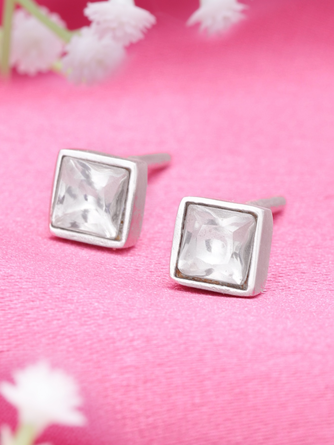 

Unniyarcha 92.5 Silver Square Studs