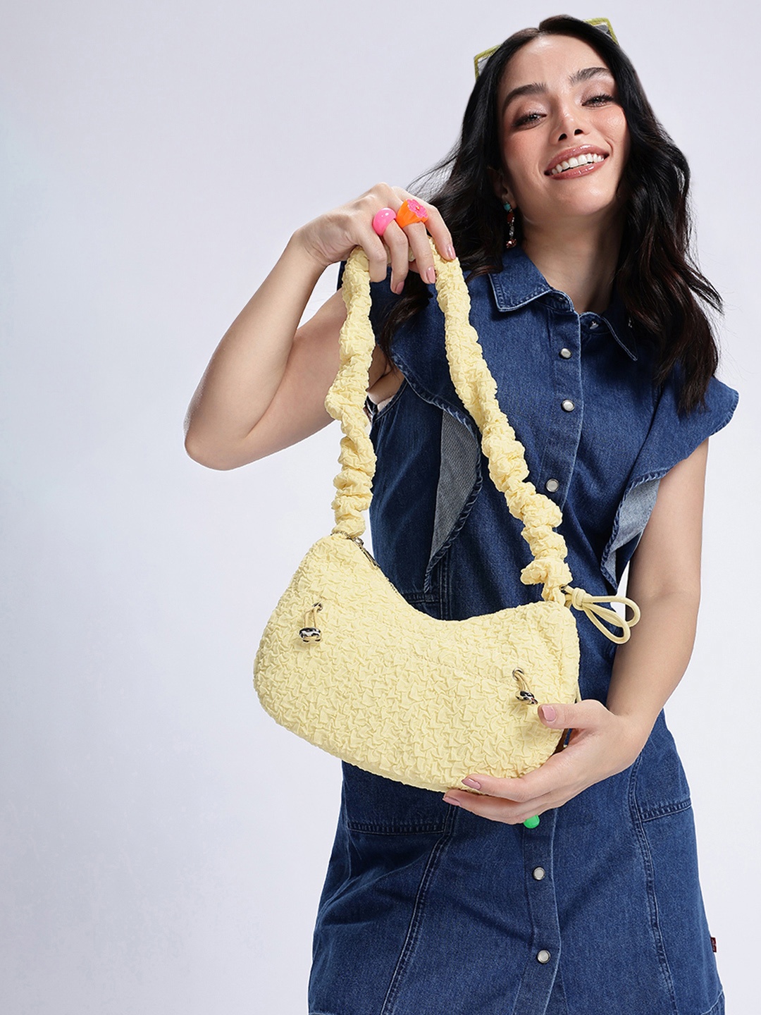 

DressBerry Self-Design Hobo Bag, Yellow