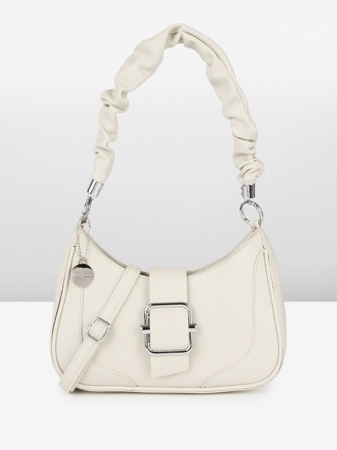 

Mast & Harbour Textured Hobo Bag, Off white