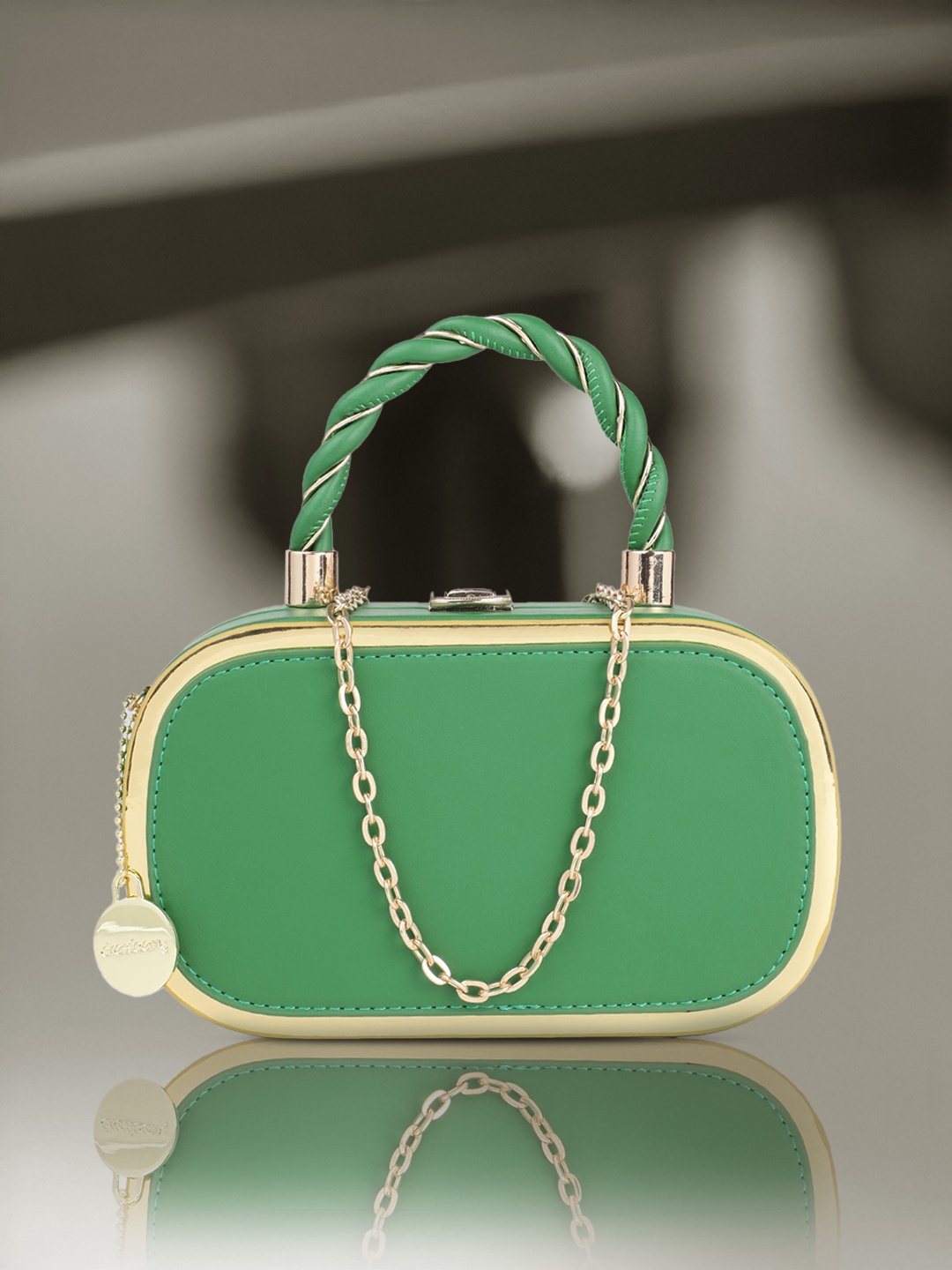 

DressBerry Structured Handheld Bag, Green