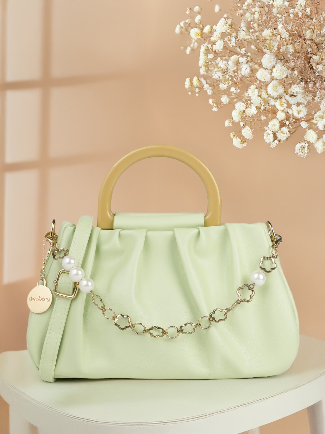

DressBerry Structured Handheld Bag, Green