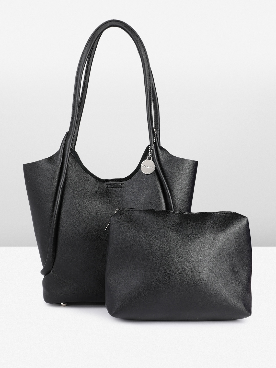 

Mast & Harbour Structured Shoulder Bag, Black
