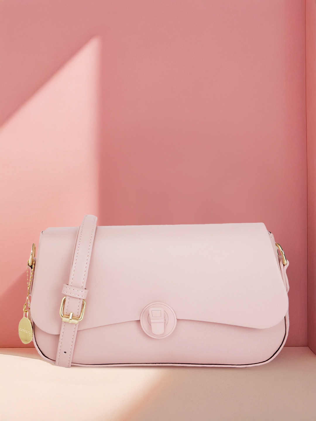 

DressBerry Structured Sling Bag, Pink
