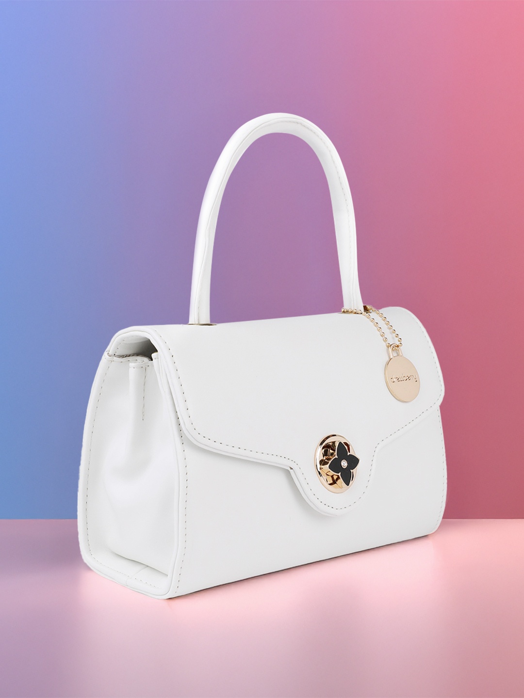 

DressBerry Structured Satchel Bag, White