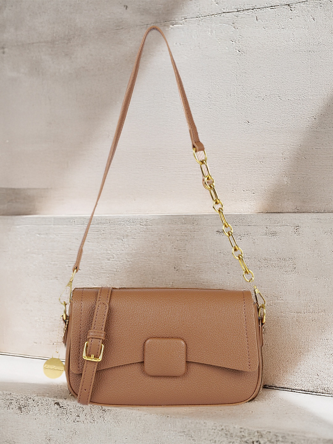 

Mast & Harbour Structured Shoulder Bag, Brown