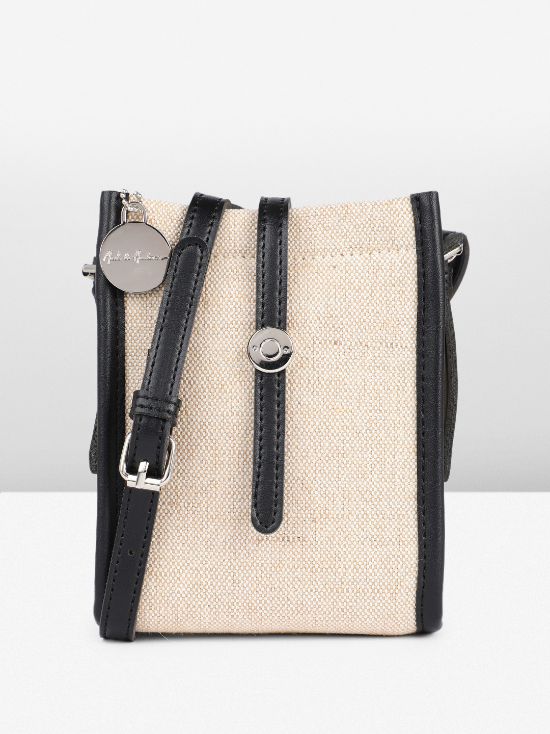 

Mast & Harbour Structured Sling Bag, Beige
