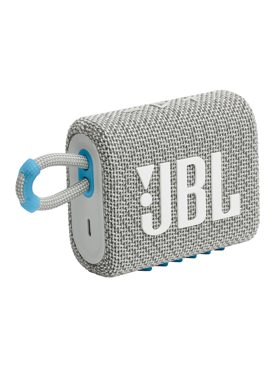 

JBL White Go 3 Eco Wireless Portable Bluetooth Speaker, Pro Sound,Rugged Fabric Design, Grey