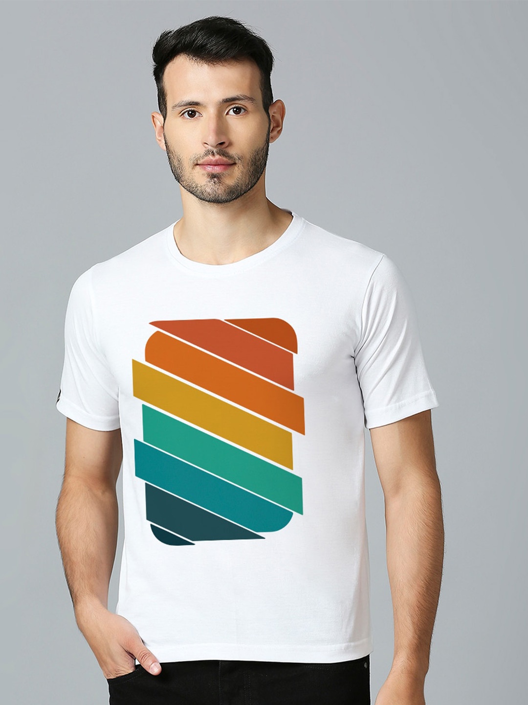 

MOD ECRU Printed Cotton T-shirt, White