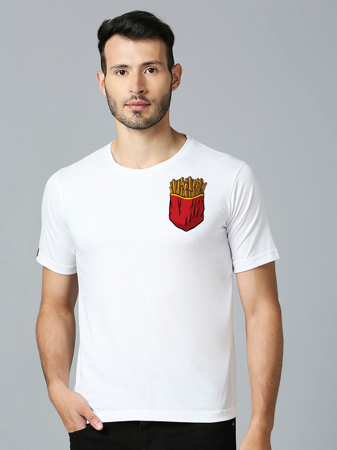 

MOD ECRU Printed Cotton T-shirt, White