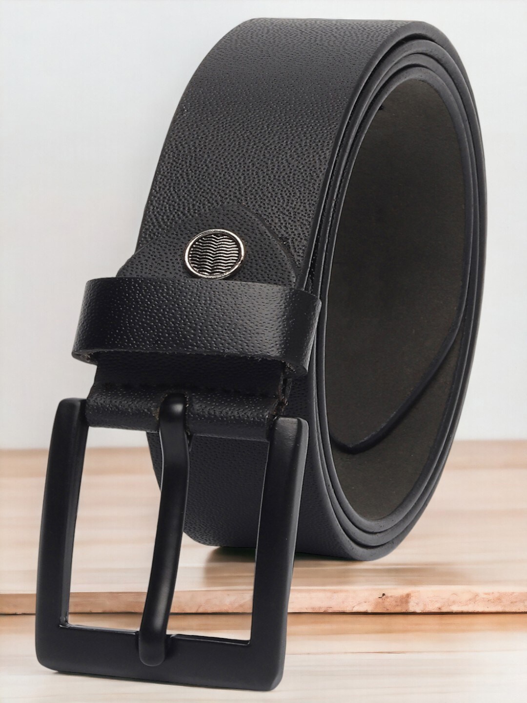 

Provogue Men Leather Formal Belt, Black