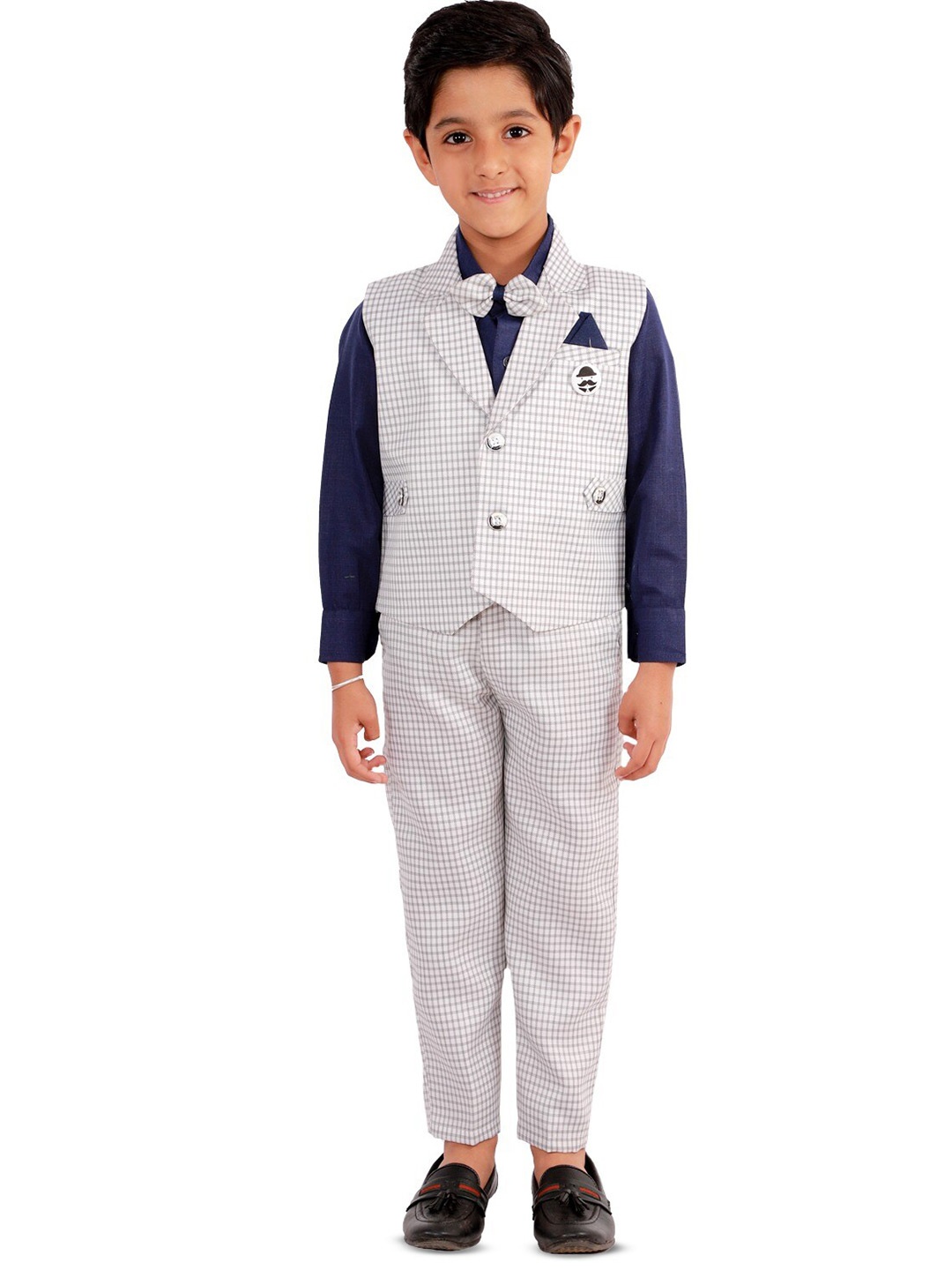 

BAESD Boys Shirt & Trousers Clothing Set, Navy blue