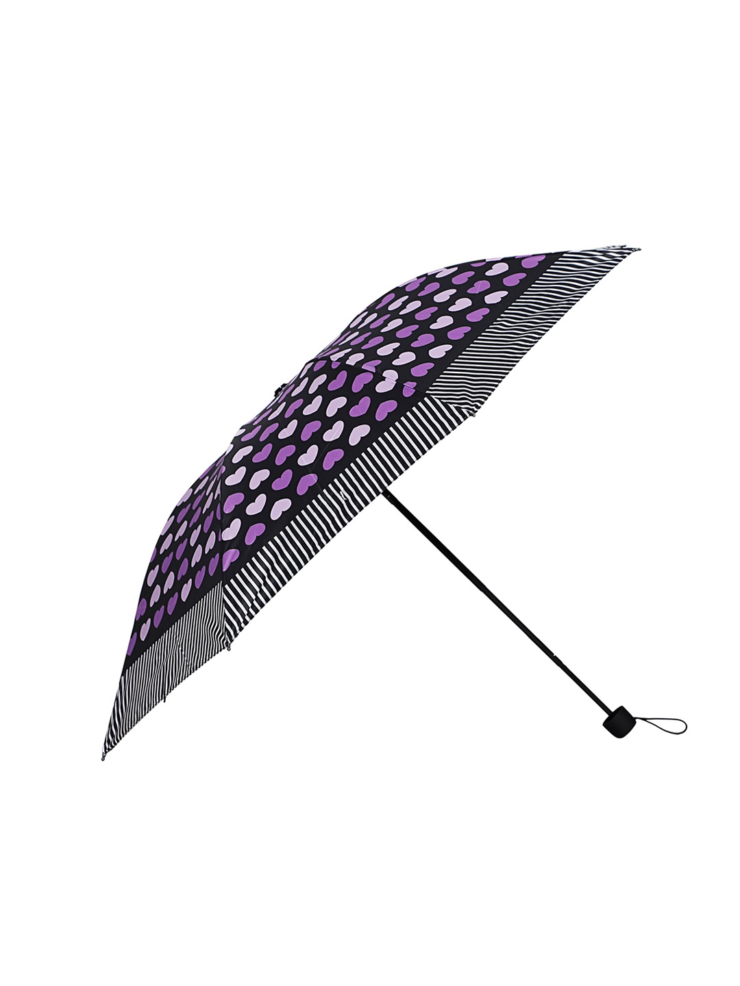 

LOOM LEGACY Geometric Printed Manual 3 Fold Umbrella, Purple