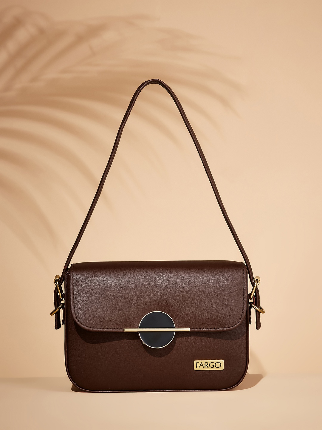 

FARGO Structured Satchel Bag, Brown