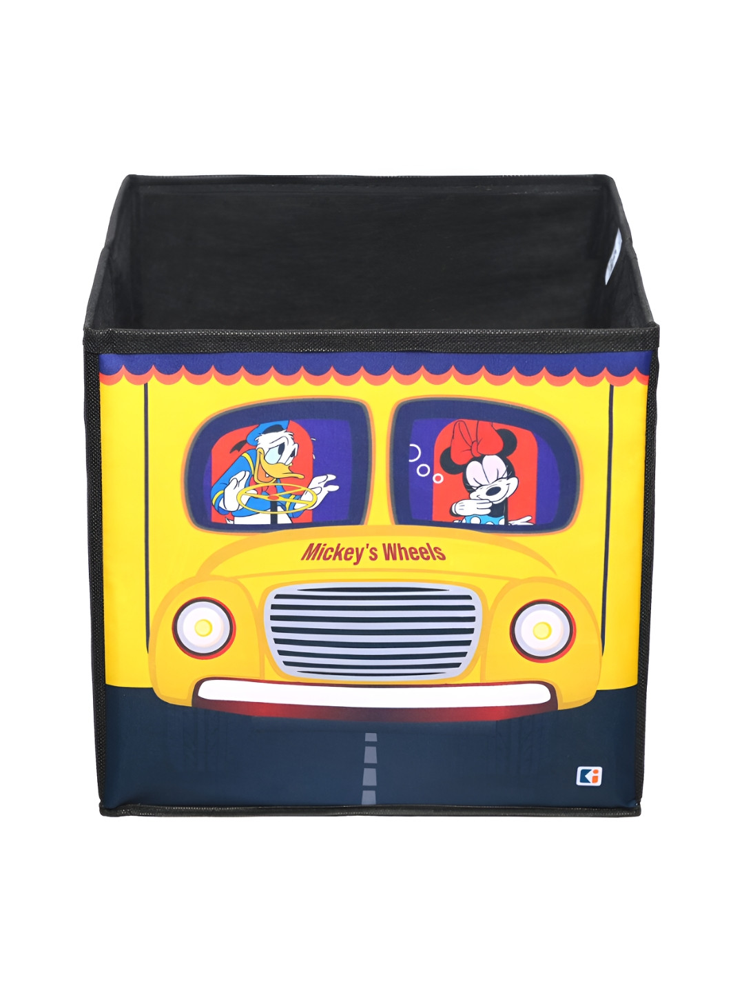 

Kuber Industries Black & Yellow 5 Pcs Disney Printed Multi-Utility Organisers 33 Ltr