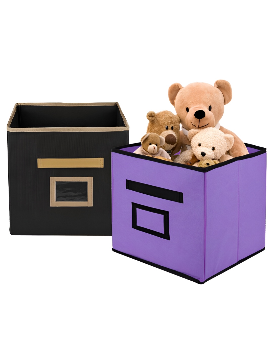 

Kuber Industries Black 2 Pieces Regular Drawer Organisers