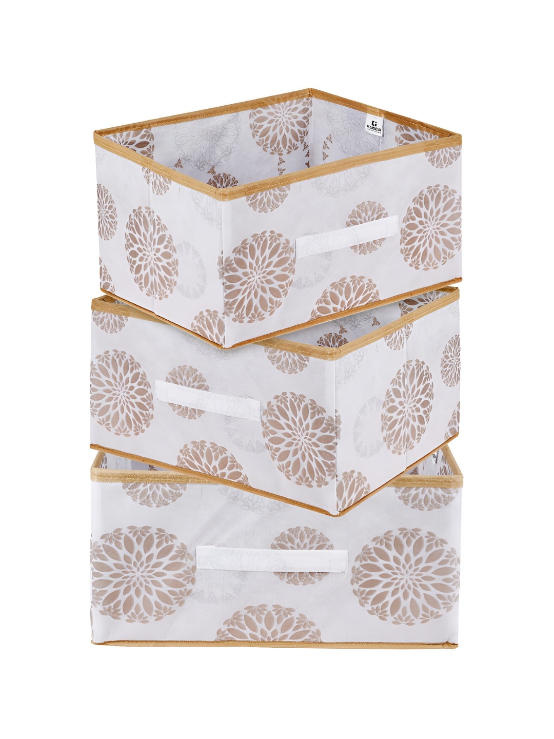 

Kuber Industries White 3 Pieces Regular Drawer Organisers