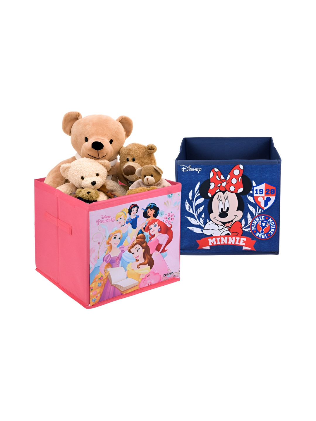 

Kuber Industries Pink & Navy Blue 2 Pcs Disney Printed Multi-Utility Organisers 33 Ltr