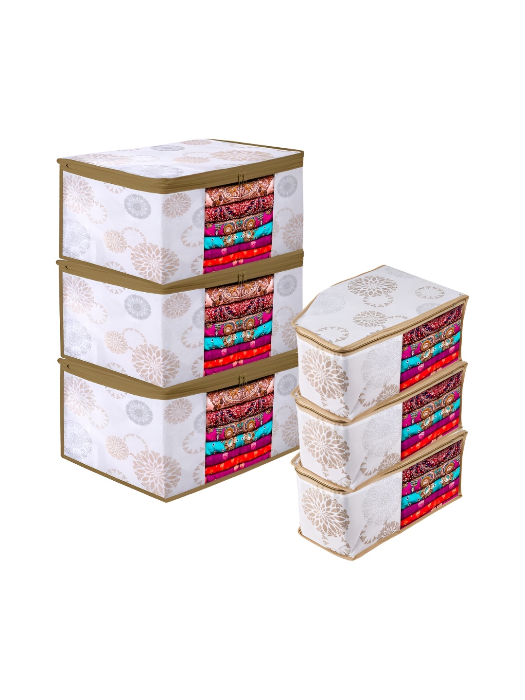 

Kuber Industries White 6 Pieces Regular Drawer Organiser