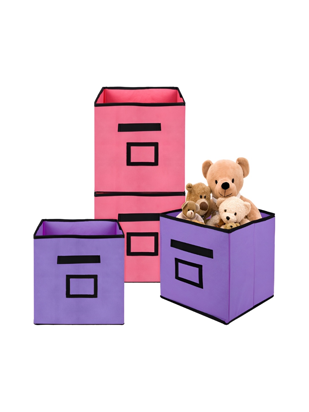 

Kuber Industries Purple 4 Pieces Regular Drawer Organiser