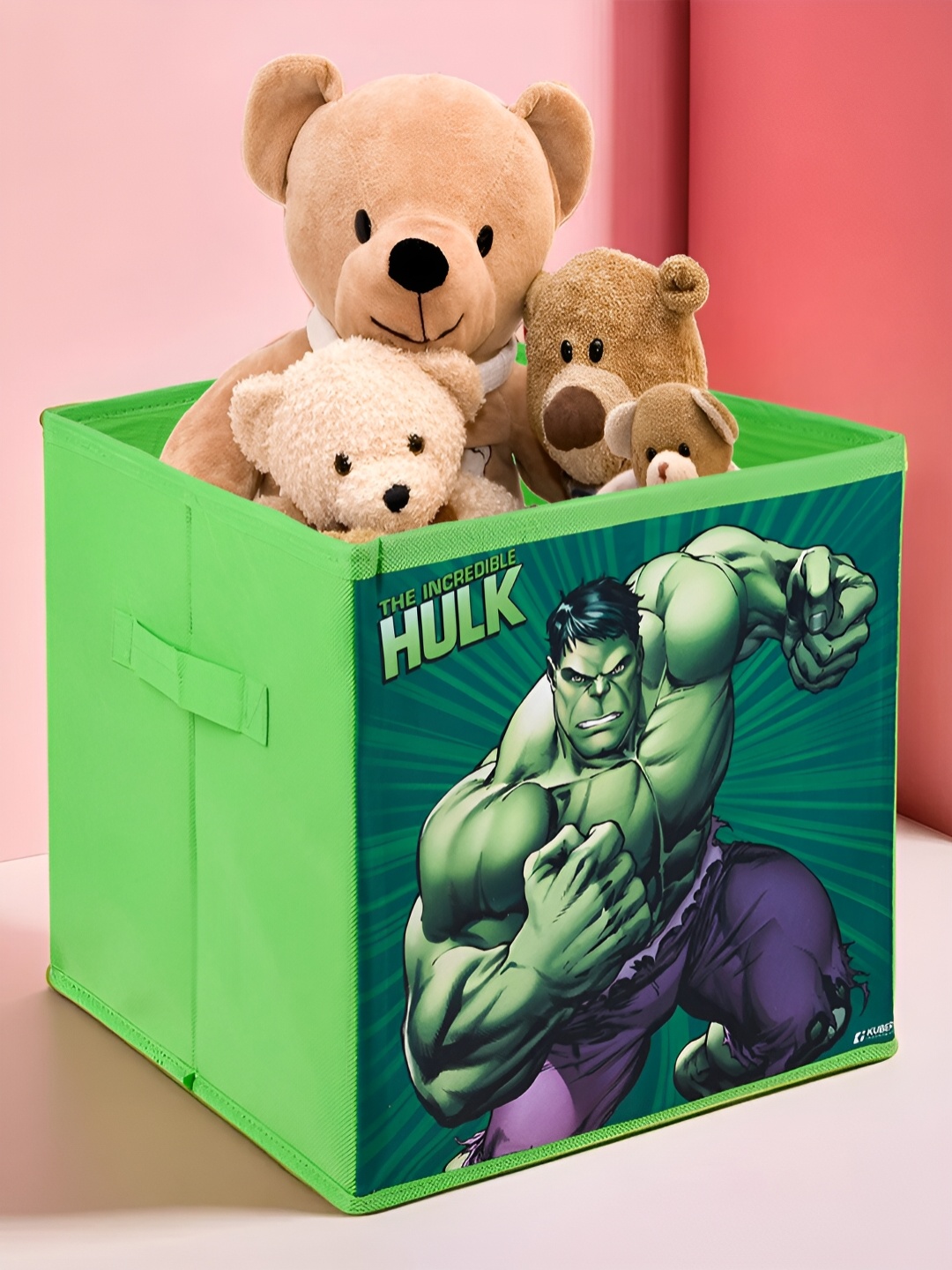 

Kuber Industries Green & Purple Marvel Hulk Printed Drawer Organiser