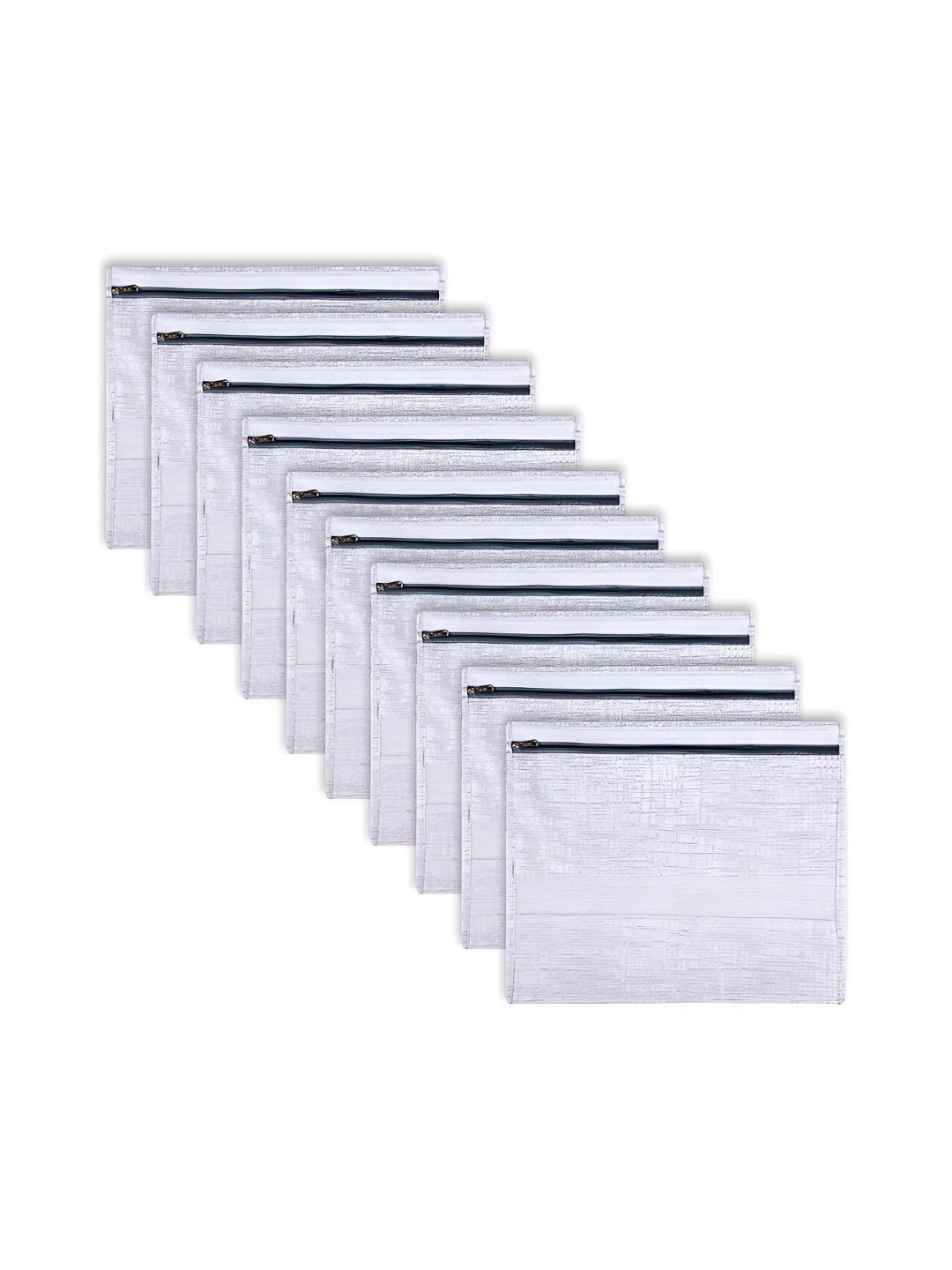 

Kuber Industries Grey 10 Pieces Saree Organisers