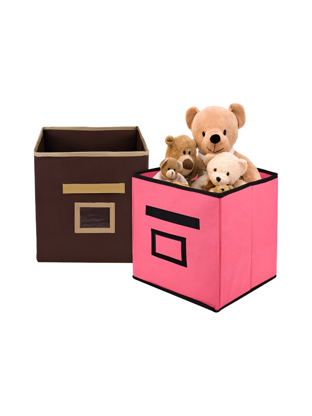 

Kuber Industries Pink & Brown 2 Pieces Drawer Organisers