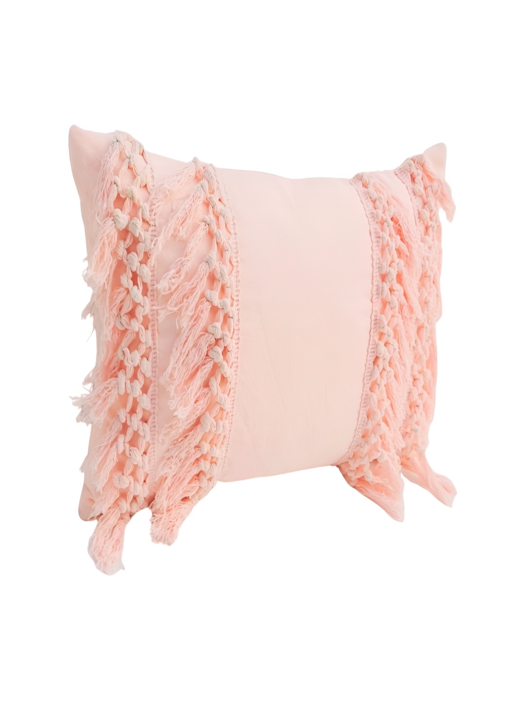 

THROWPILLOW Peach Embroidered Rectangle Cushion Cover