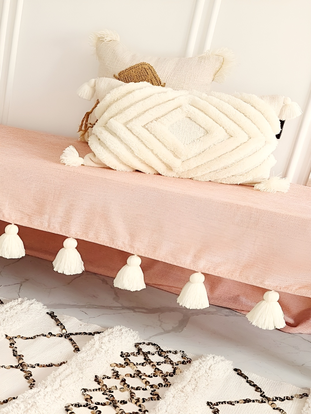 

THROWPILLOW Off White Rectangle Cushion Covers