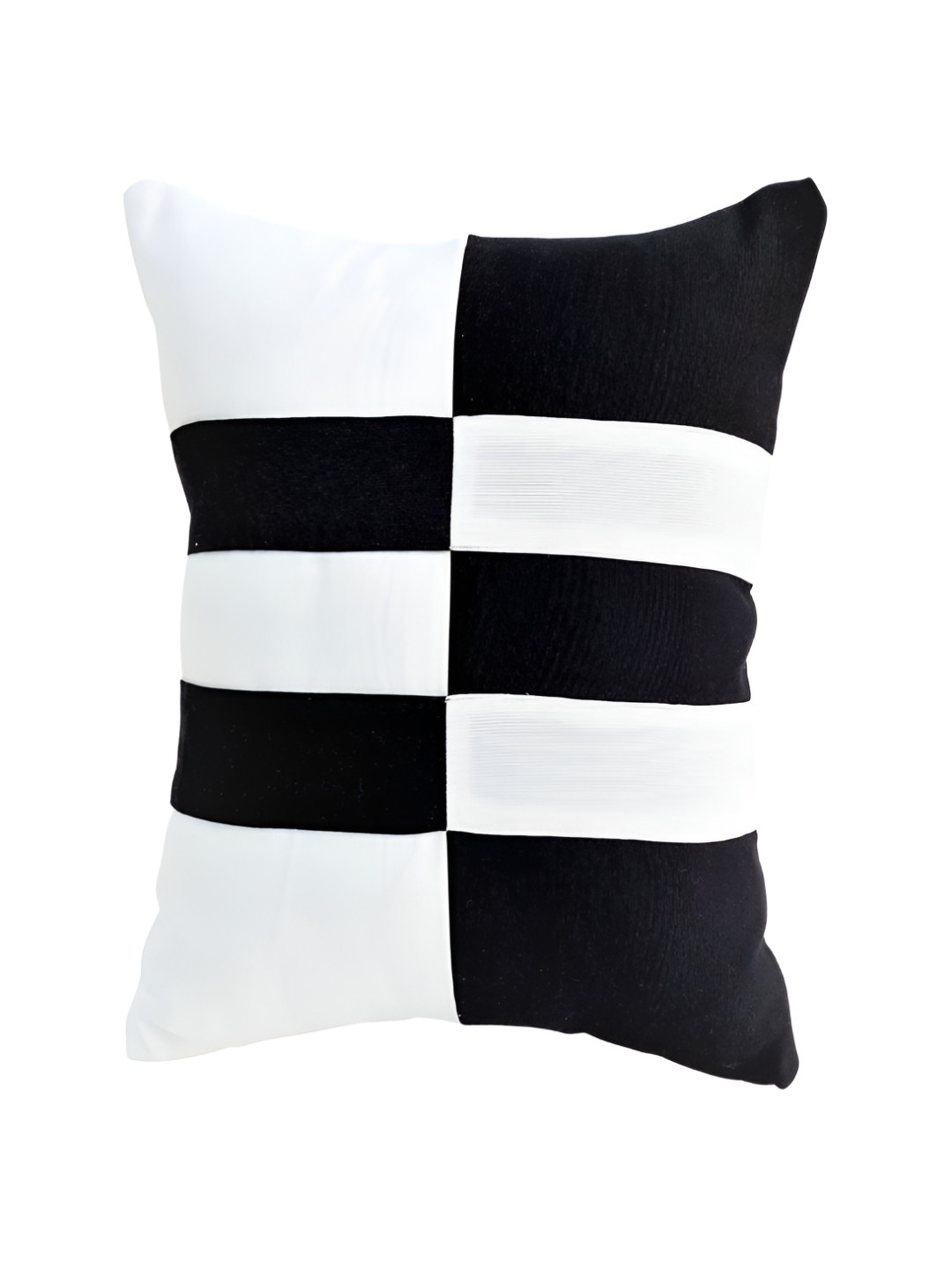 

THROWPILLOW Black & White Geometric Square Cushion Cover