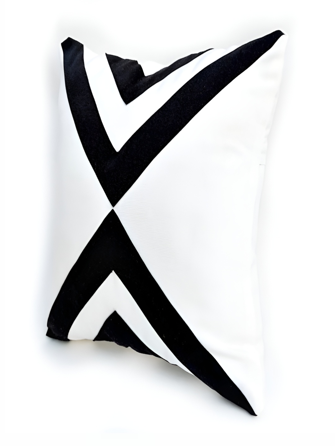 

THROWPILLOW Black & White Geometric Square Cushion Cover