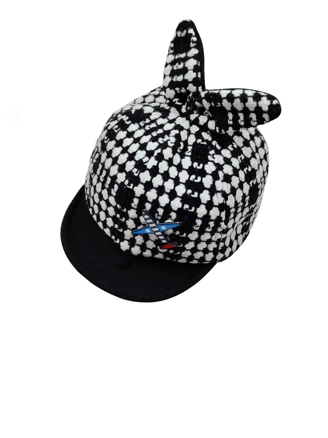 

Zacharias Kids Printed Cotton Baseball Cap, White